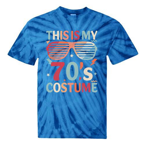 This Is My 70s Costume Vintage Style Nostalgia 1970s Retro Tie-Dye T-Shirts - Figerry