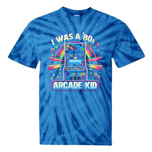80s Arcade Kid Vintage Gamer Nostalgia Tie-Dye T-Shirts - Figerry