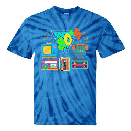 80's Vintage Cassette Tape Nostalgia Mixtape Era 1980s Retro Tie-Dye T-Shirts - Figerry