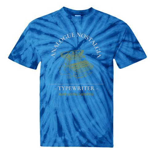 Analogue Nostalgia Typewriter Graphic Premium Tri-Blend Tie-Dye T-Shirts - Figerry