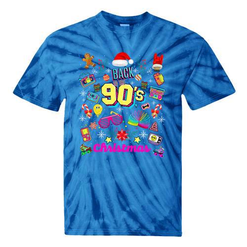 Back To 90's Christmas Nostalgia Quotes Graphic Premium Tri-Blend Tie-Dye T-Shirts - Figerry