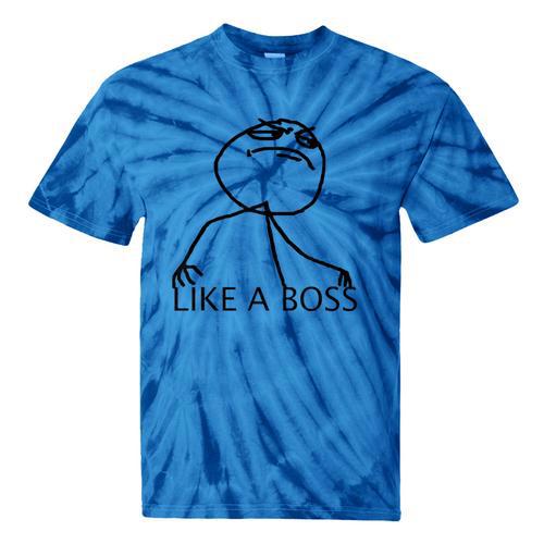 Like A Boss Rage Comic Meme Classic Internet Nostalgia Tee Tie-Dye T-Shirts - Figerry