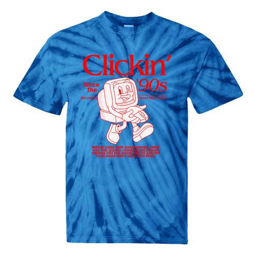 Clickin' Since The 90s Retro Computer Nostalgia Tie-Dye T-Shirts - Figerry