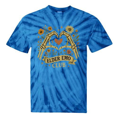 Elder Emo Club Skeleton Hands Heart Nostalgia Premium Tri-Blend Tie-Dye T-Shirts - Figerry