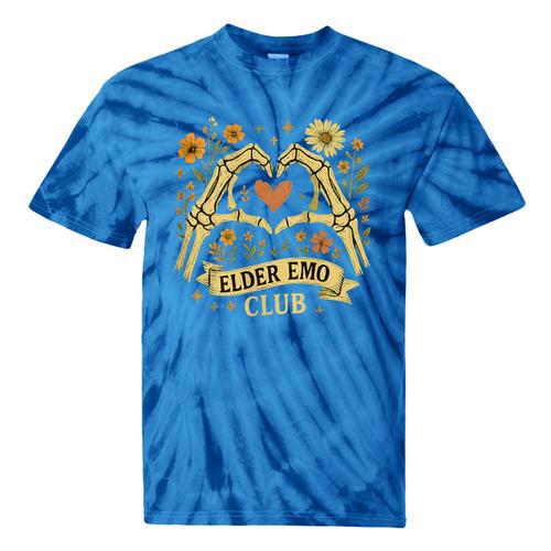 Elder Emo Club Skeleton Hands Heart Nostalgia Tie-Dye T-Shirts - Figerry