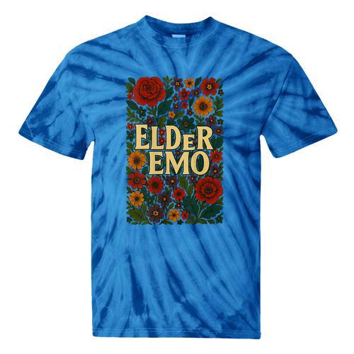 Elder Emo Floral Gothic Vintage Nostalgia Tie-Dye T-Shirts - Figerry