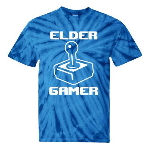Elder Gamer Retro Video Game Nostalgia Old Gamer Premium Tri-Blend Tie-Dye T-Shirts - Figerry