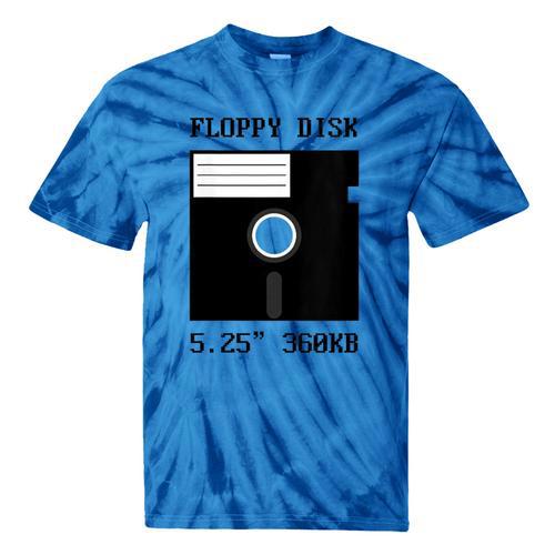 Floppy Disk Computer Nostalgia Fun PC Enthusiast History Tie-Dye T-Shirts - Figerry