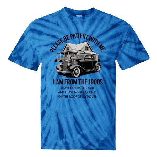 Forgive Me I'm From The 1900s No E-Car No SolarCells Premium Tri-Blend Tie-Dye T-Shirts - Figerry