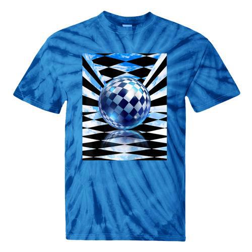 Frutiger Aero Aesthetic Tech Checkered Room Orb Sky Raglan Baseball Tee Tie-Dye T-Shirts - Figerry