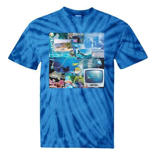 Frutiger Aero Retro Vibes Tie-Dye T-Shirts - Figerry