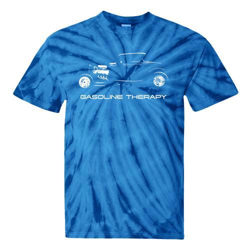 Gasoline Therapy Automotive Nostalgia Vintage Hotrod Car Premium Tri-Blend Tie-Dye T-Shirts - Figerry
