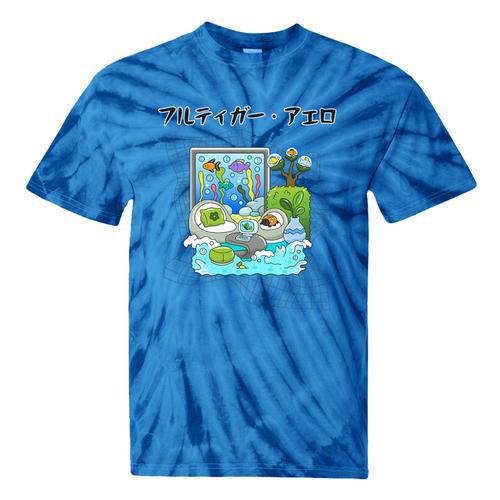 Grass Fun UI UX Er Computer Retro Fish Frutiger Aero Premium Tri-Blend Tie-Dye T-Shirts - Figerry