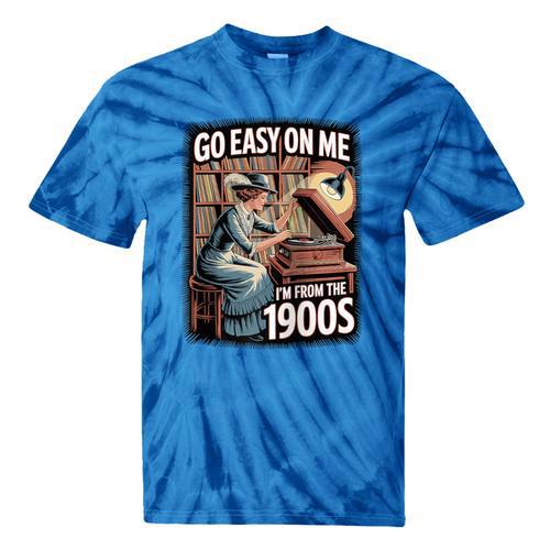 I'm From The 1900s Vinyl Record Lover For Women Raglan Baseball Tee Tie-Dye T-Shirts - Figerry