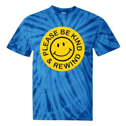 Be Kind Rewind Shirt Retro Nostalgia Sticker 80s 90s Tee Premium Tri-Blend Tie-Dye T-Shirts - Figerry