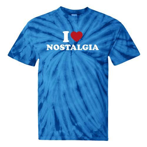 I Love Nostalgia Retro Vintage 80s 90s Nostalgia Premium Tri-Blend Tie-Dye T-Shirts - Figerry