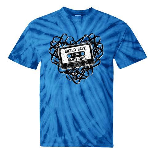 Mixed Tape Emotions Music Lover Nostalgia Quote Premium Tri-Blend Tie-Dye T-Shirts - Figerry