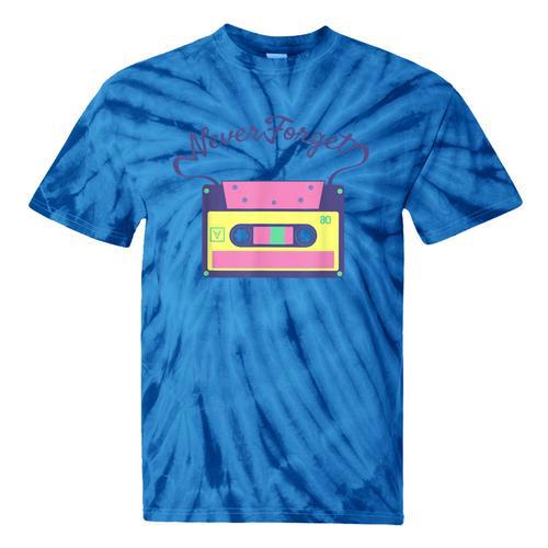Nostalgia 1980s 80s 90s Costume Party Never Forget Tie-Dye T-Shirts - Figerry
