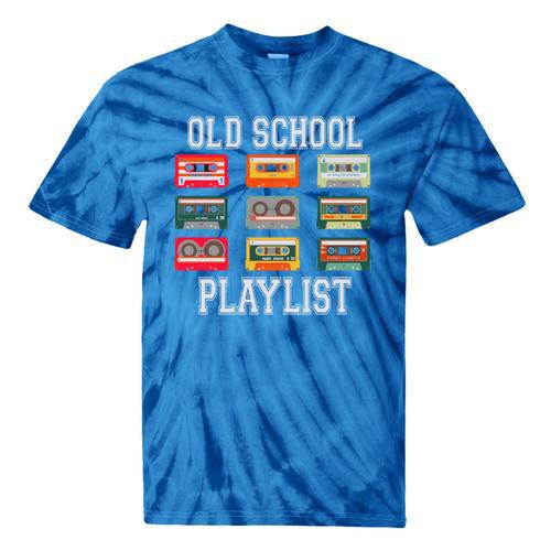 Old School Playlist Nostalgia Vibes Cassette Tie-Dye T-Shirts - Figerry