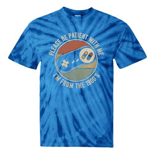 Please Be Patient With Me I'm From The 1900s Retro Gamer Premium Tri-Blend Tie-Dye T-Shirts - Figerry
