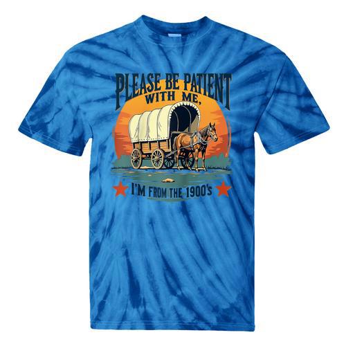 Please Be Patient With Me I'm From The 1900s Women Men Raglan Baseball Tee Tie-Dye T-Shirts - Figerry
