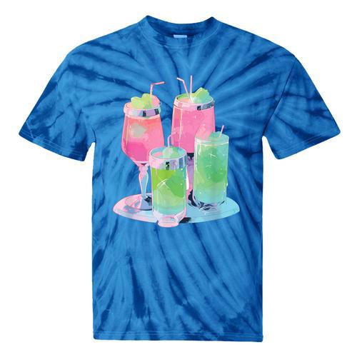 Retro Soft Drinks 80s 90s Nostalgia Cute Anime Aesthetic Tee Tie-Dye T-Shirts - Figerry