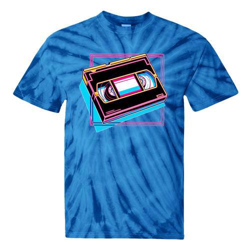 Retro VHS Vaporwave Video Cassette Nostalgia Geek Chic Tie-Dye T-Shirts - Figerry