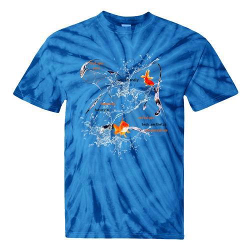 Splash Water Frutiger Aero Y2K Style Clownfish Premium Tie-Dye T-Shirts - Figerry
