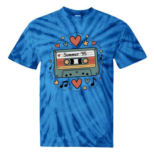 Summer ’95 Retro Cassette Tape Nostalgia Music Lover Premium Tri-Blend Tie-Dye T-Shirts - Figerry