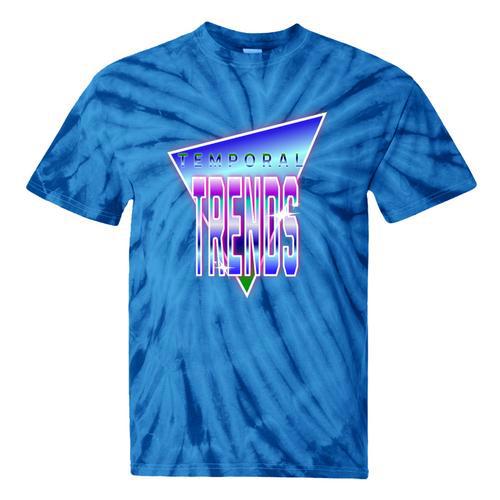 Temporal Trends Vaporwave Style Retro Nostalgia Look Premium Tri-Blend Tie-Dye T-Shirts - Figerry