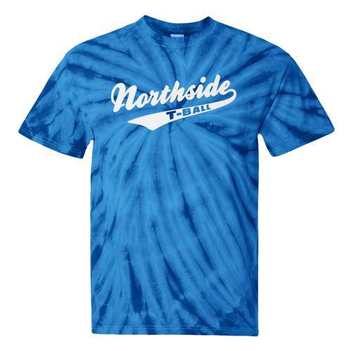 Throwback Northside T-Ball Youth Baseball Retro Nostalgia Premium Tie-Dye T-Shirts - Figerry