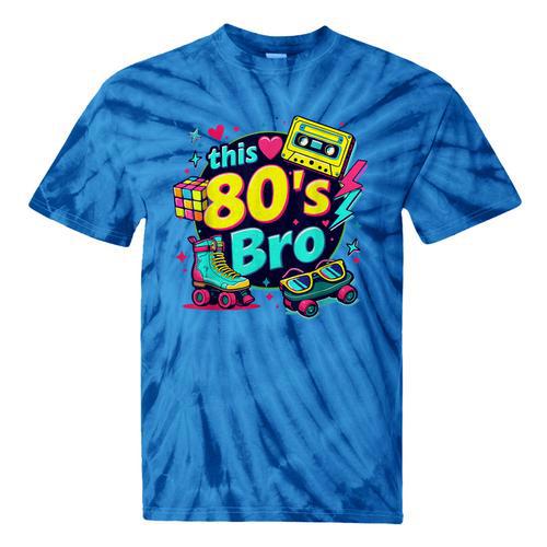 Vintage 80s Bro Eighties Party Costume 80s Nostalgia Tie-Dye T-Shirts - Figerry