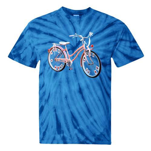 Vintage Bicycle With Playing Cards Nostalgia Tie-Dye T-Shirts - Figerry