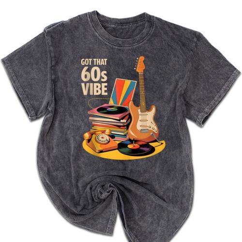1960s 60s Reunion Nostalgia Memories Music School Grew Up Mineral Wash Tshirts - Figerry