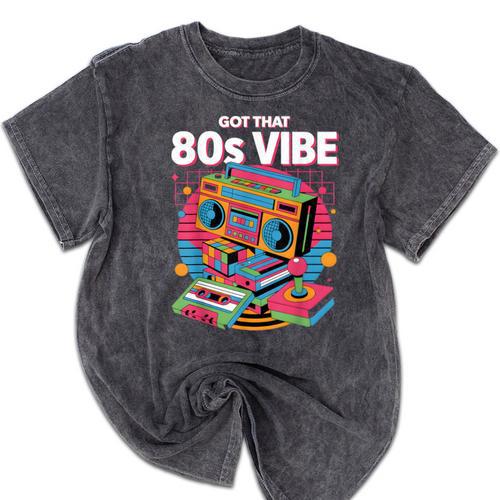 1980s 80s Reunion Nostalgia Memories Music School Grew Up Mineral Wash Tshirts - Figerry