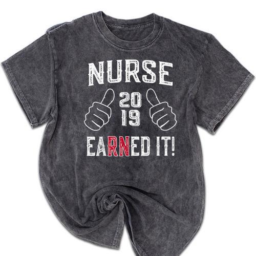 2019 Nurse RN Graduation Mineral Wash Tshirts - Best Gift Smart