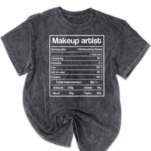 2020 Cosmetology Graduation Design Makeup Artists Hair Mineral Wash Tshirts - Best Gift Smart