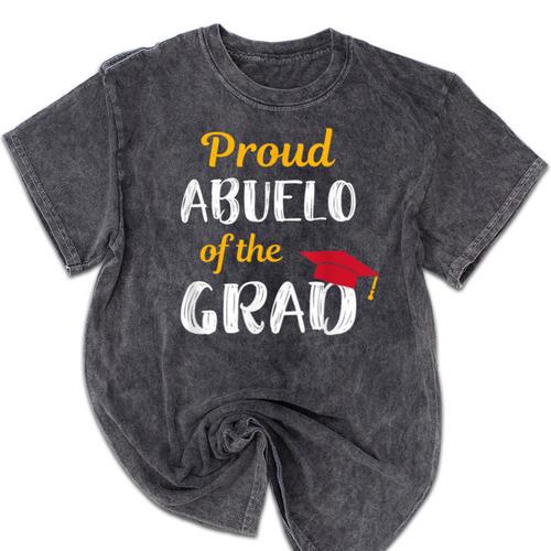 Abuelo Of Graduate Shirt Proud Grandpa Graduation Tee Mineral Wash Tshirts - Best Gift Smart
