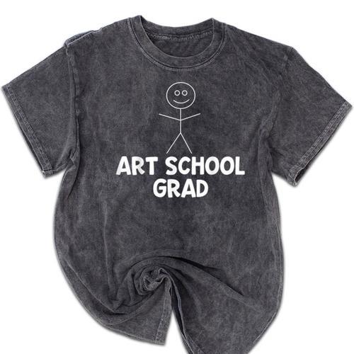 Artist Shirt Art School Grad Graduation Shirt Mineral Wash Tshirts - Best Gift Smart