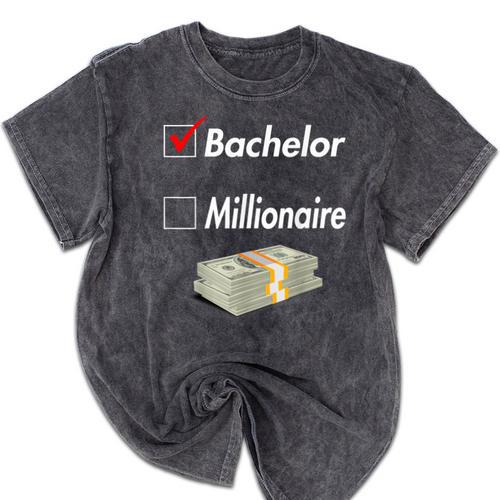 Bachelor Graduation Mineral Wash Tshirts - Best Gift Smart
