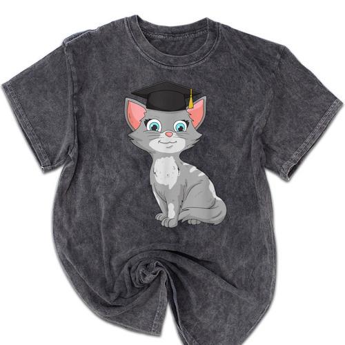 Bachelor Master Cats Graduation 2026 Graduate Mineral Wash Tshirts - Best Gift Smart