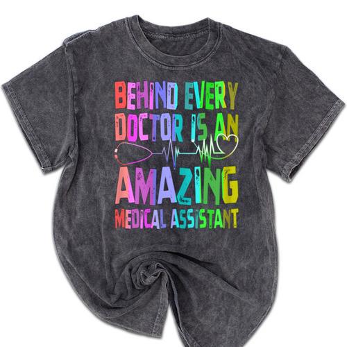Certified Medical Assistant CMA Graduation Mineral Wash Tshirts - Best Gift Smart