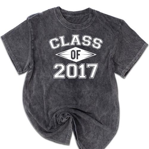 Class Of 2017 Graduation Shirt Senior For Graduates Mineral Wash Tshirts - Best Gift Smart