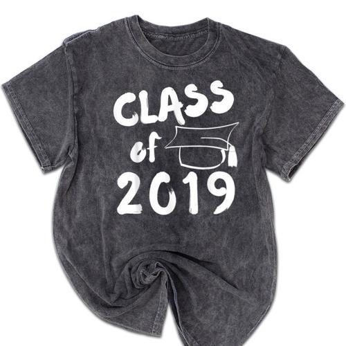 Class Of 2019 Graduation Shirt Mineral Wash Tshirts - Best Gift Smart