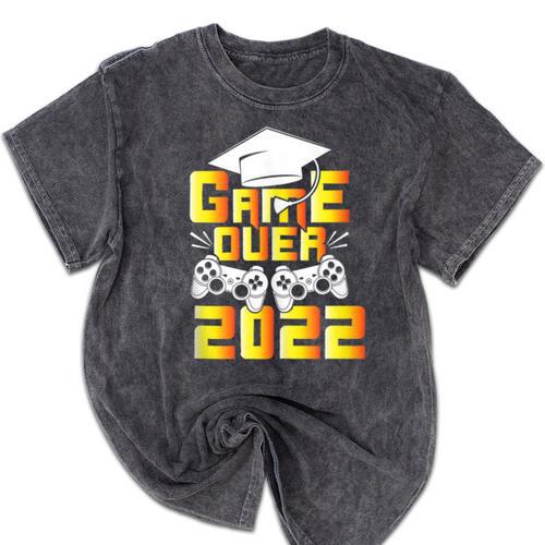 Class Of 2022 Graduation Gamer Video Console Graduate Class Mineral Wash Tshirts - Best Gift Smart