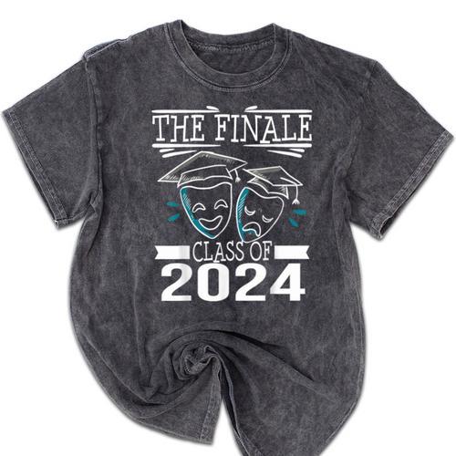 Class Of 2024 Finale Drama Theater Club Actor Graduation Mineral Wash Tshirts - Best Gift Smart