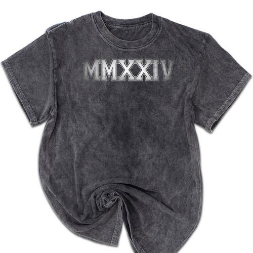 Class Of 2024 MMXXIV Graduation Vintage Senior 2024 Mineral Wash Tshirts - Best Gift Smart