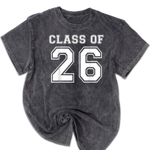 Class Of 2026 Freshman High School Senior Graduation Mineral Wash Tshirts - Best Gift Smart