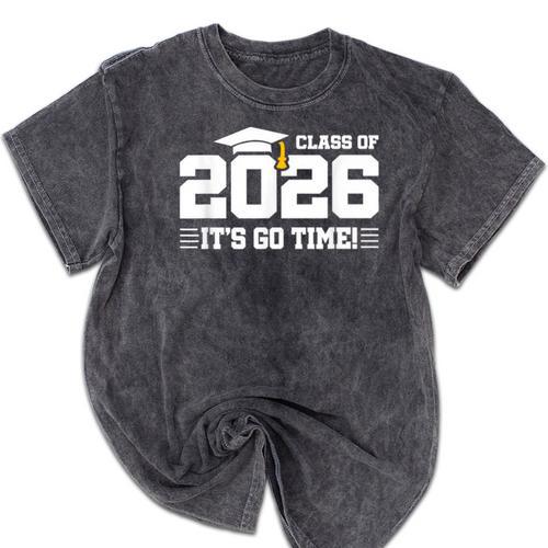 Class Of 2026 2026 School Year Class Of 2026 Graduation Mineral Wash Tshirts - Best Gift Smart
