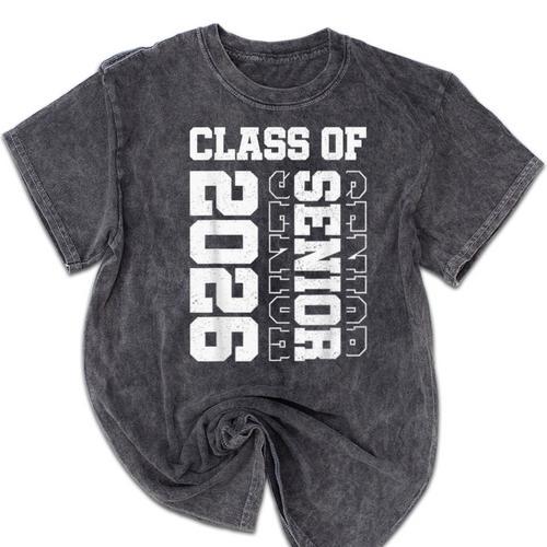 Class Of 2026 Shirt School Senior Year Graduation 2026 Mineral Wash Tshirts - Best Gift Smart